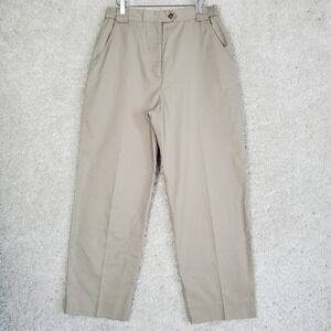 Tilley Endurables‎ Women Chino Pants Size 12 Tapered Pleated Hiking Outdoors